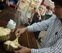 There’s no better place to try durian for the first time than in Geylang. // © 2011 Deanna Ting